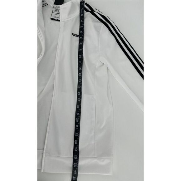 Adidas Jacket Boys Large (14-16) White Windbreaker Soft Athletic Running NWT - Picture 9 of 11
